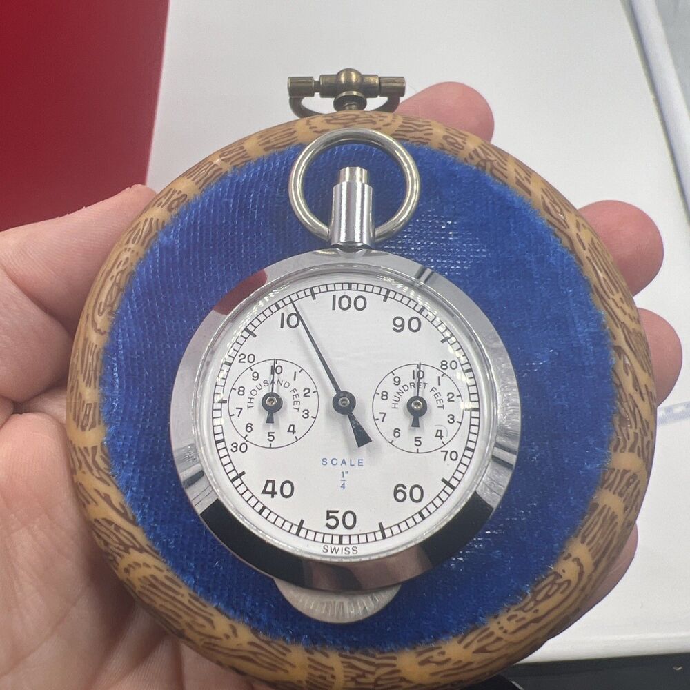 Vintage Alvin 1114 Swiss Rolling Opisometer Map Measuring Scale 1/8 Vintage